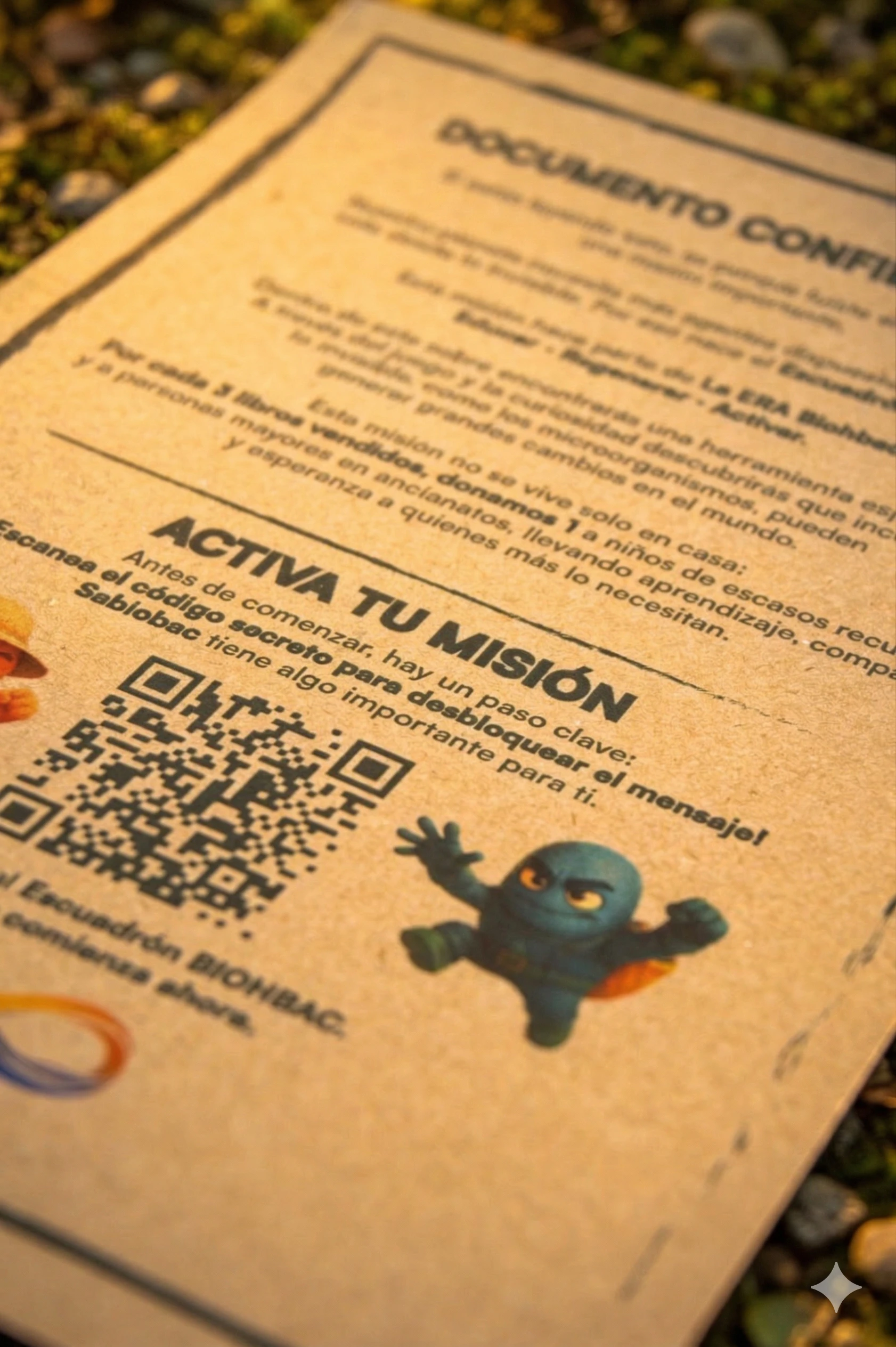 Documento confidencial con QR