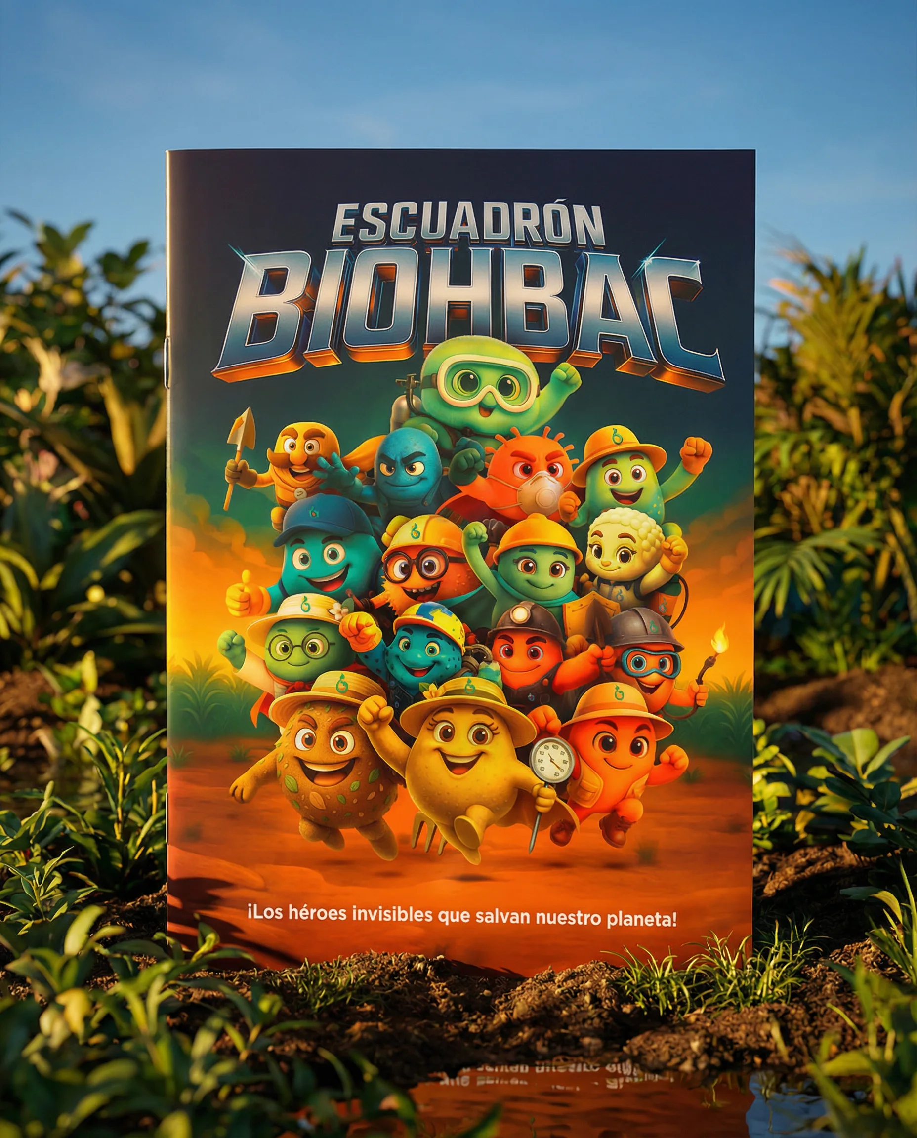 Portada libro en entorno natural